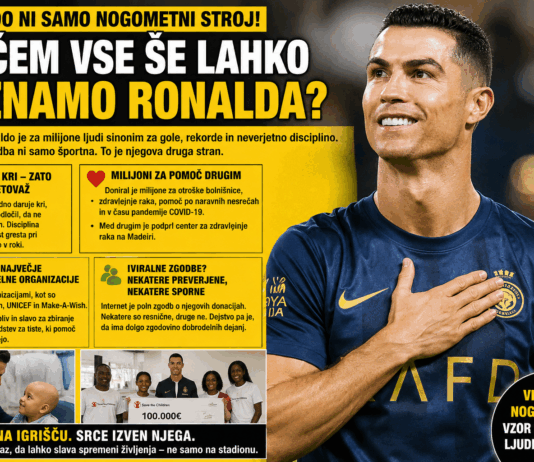 Ronaldo ni samo nogometni stroj: to je njegova tiha stran, o kateri se govori premalo