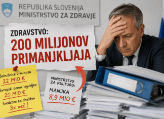 Kultura jo je odnesla poceni: na ministrstvu za zdravje odkrili kar 200 milijonov evrov primanjkljaja!