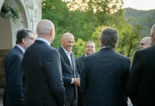 Janša danes na Bledu na več bilateralnih srečanjih, BSF znova v znamenju evropskih in globalnih izzivov Janša, Bled strateški forum 2026 - Cgpt