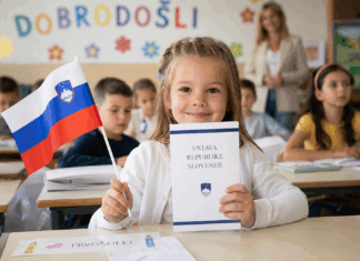 Domoljubje se vrača v slovenske šole: vlada bo prvošolcem podarila slovensko zastavo domoljubje, chat gpt