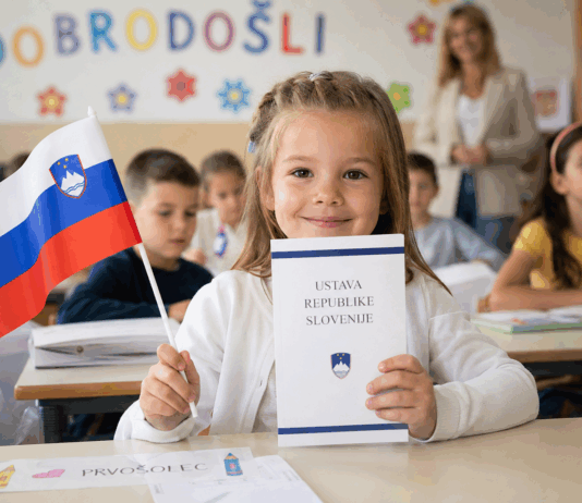Domoljubje se vrača v slovenske šole: vlada bo prvošolcem podarila slovensko zastavo domoljubje, chat gpt