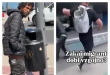 Šokanten posnetek iz prestolnice: Mladenič udaril migranta, ker je razkazoval spolovilo blizu postaje