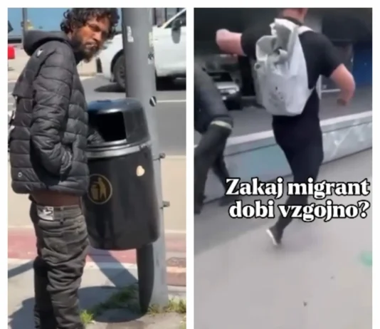 Šokanten posnetek iz prestolnice: Mladenič udaril migranta, ker je razkazoval spolovilo blizu postaje