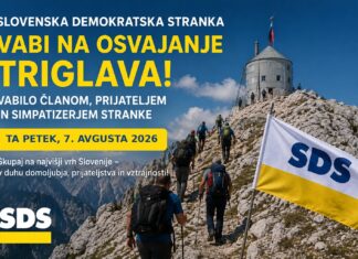 SDS vabi na Triglav: ta petek skupaj proti slovenskemu očaku