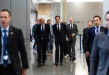 Janša na pomembnih srečanjih v Bruslju, iz Nata prišla pohvala Sloveniji in njegovemu vodenju Janša in Rutte, NATO - Facebook