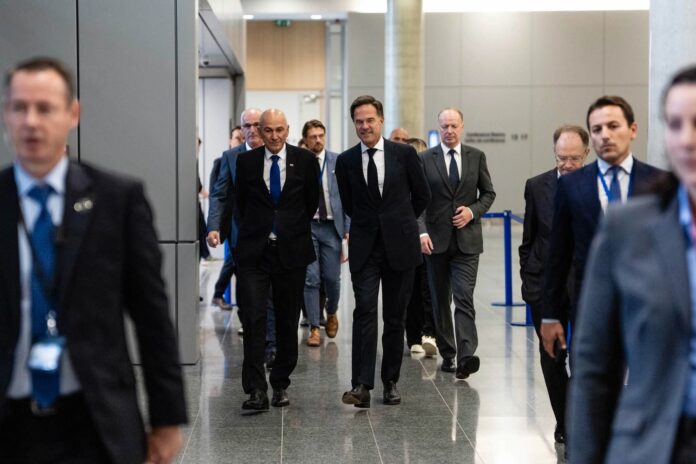 Janša in Rutte, NATO - Facebook