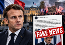 Lažna novica o Macronovem odstopu zaokrožila po spletu: Francija je v krizi, predsednik pa ostaja na položaju macron - odstop, fake news, chat gpt
