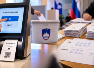 V 21. STOLETJU GLASOVE ŠE VEDNO ŠTEJEMO S ČRTICAMI?! Belgijci glasujejo na zaslonu, pri nas pa seštevamo na roke – bo DVK kdaj posodobila način glasovanja? glasovi, štetje in DVK - chat gpt